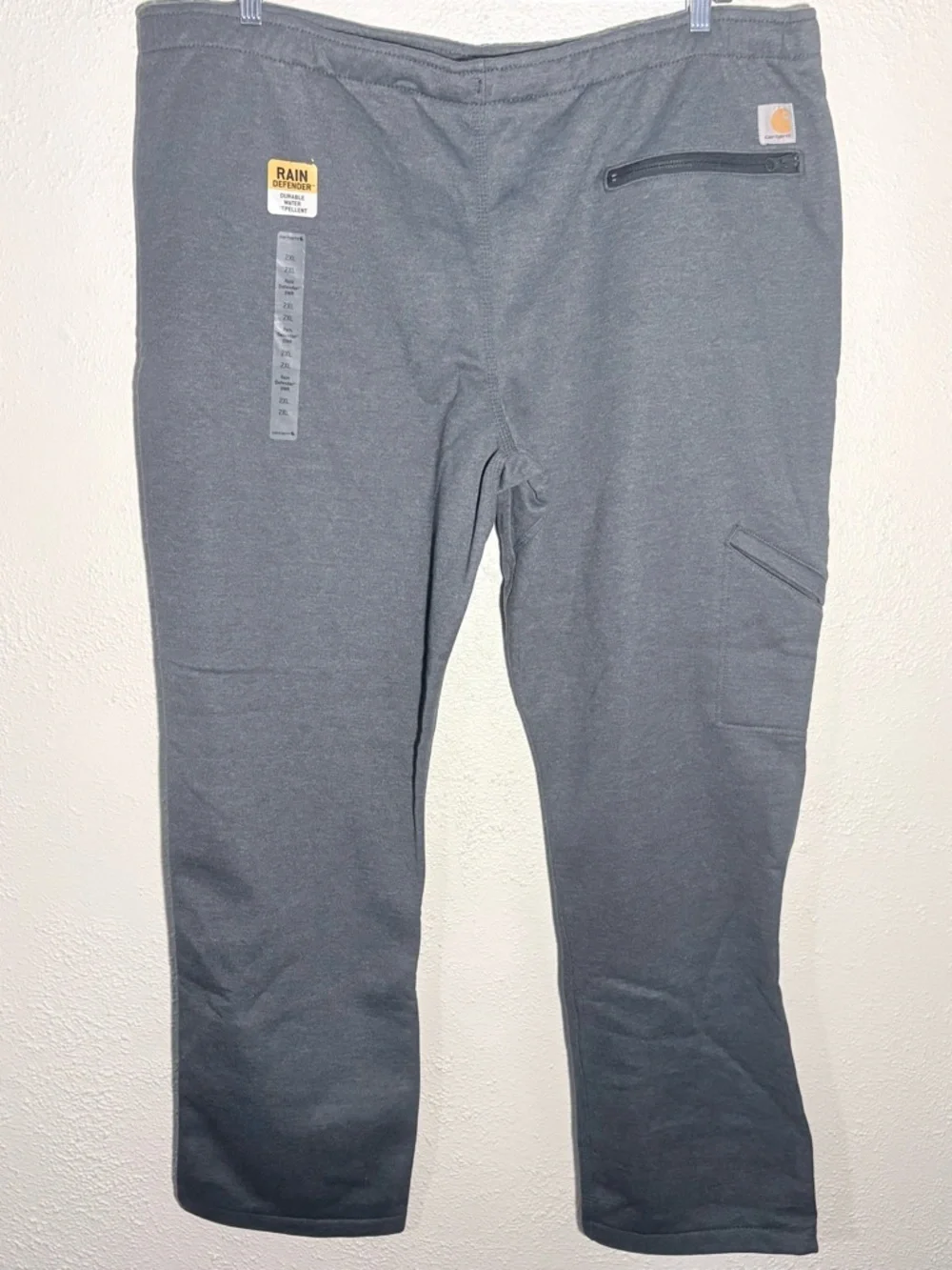 Carhartt Rain Defender Water Repellent Gray Sweat Pants Men’s Size 2XL NWT